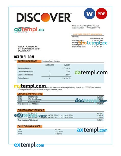 Discover Consumer Bank .
